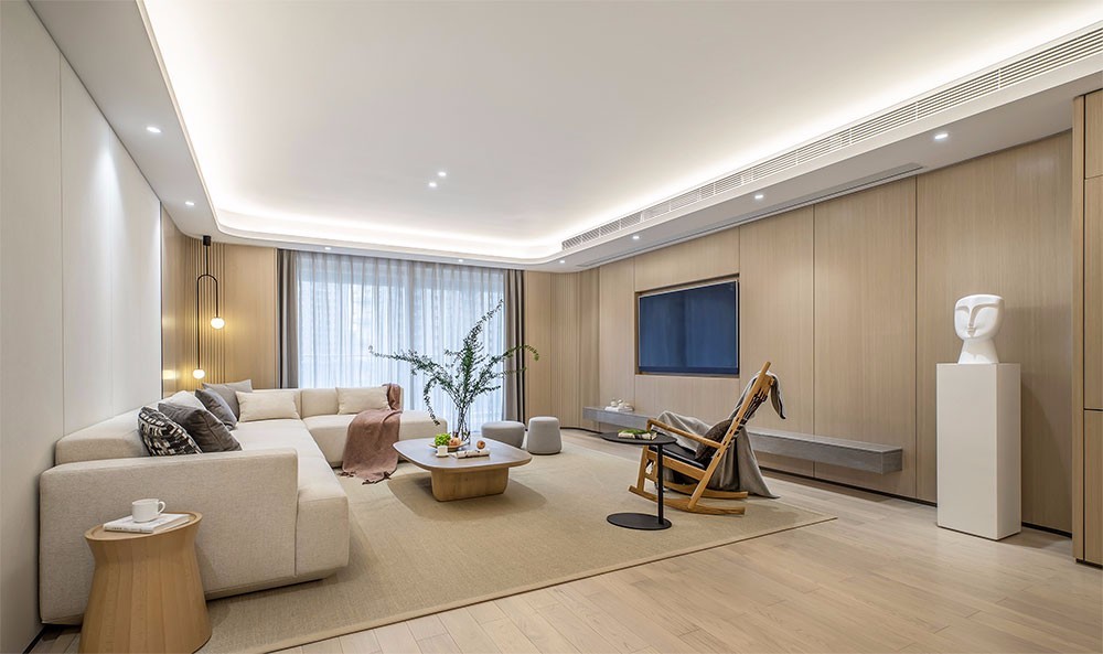 日式簡約風格室內家裝案例效果圖-客廳 日式簡約風格室內家裝案例效果圖-客廳