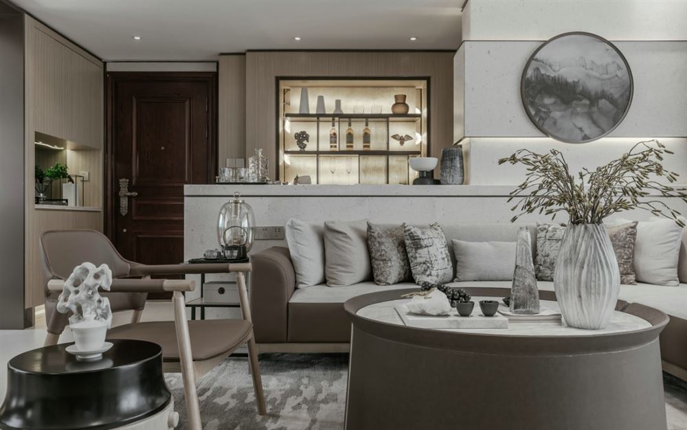 江門市帕佳圖尚品新中式風格三居室裝修案例