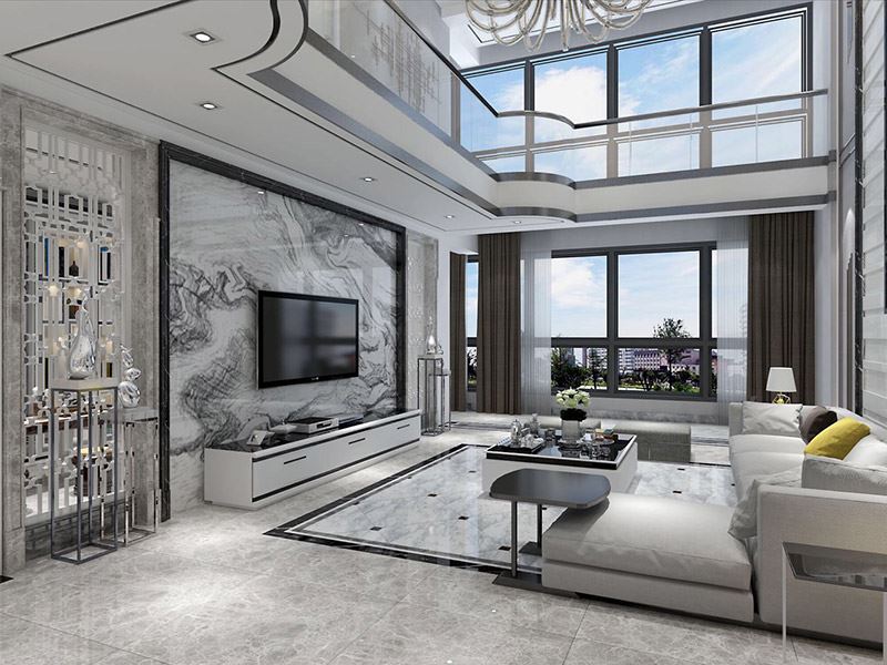 自貢市晨光塔山家屬大院現代風格復式裝修案例