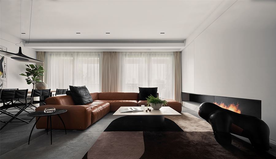 佛山市金茂碧桂園正榮府現代簡約風格四居室裝修案例