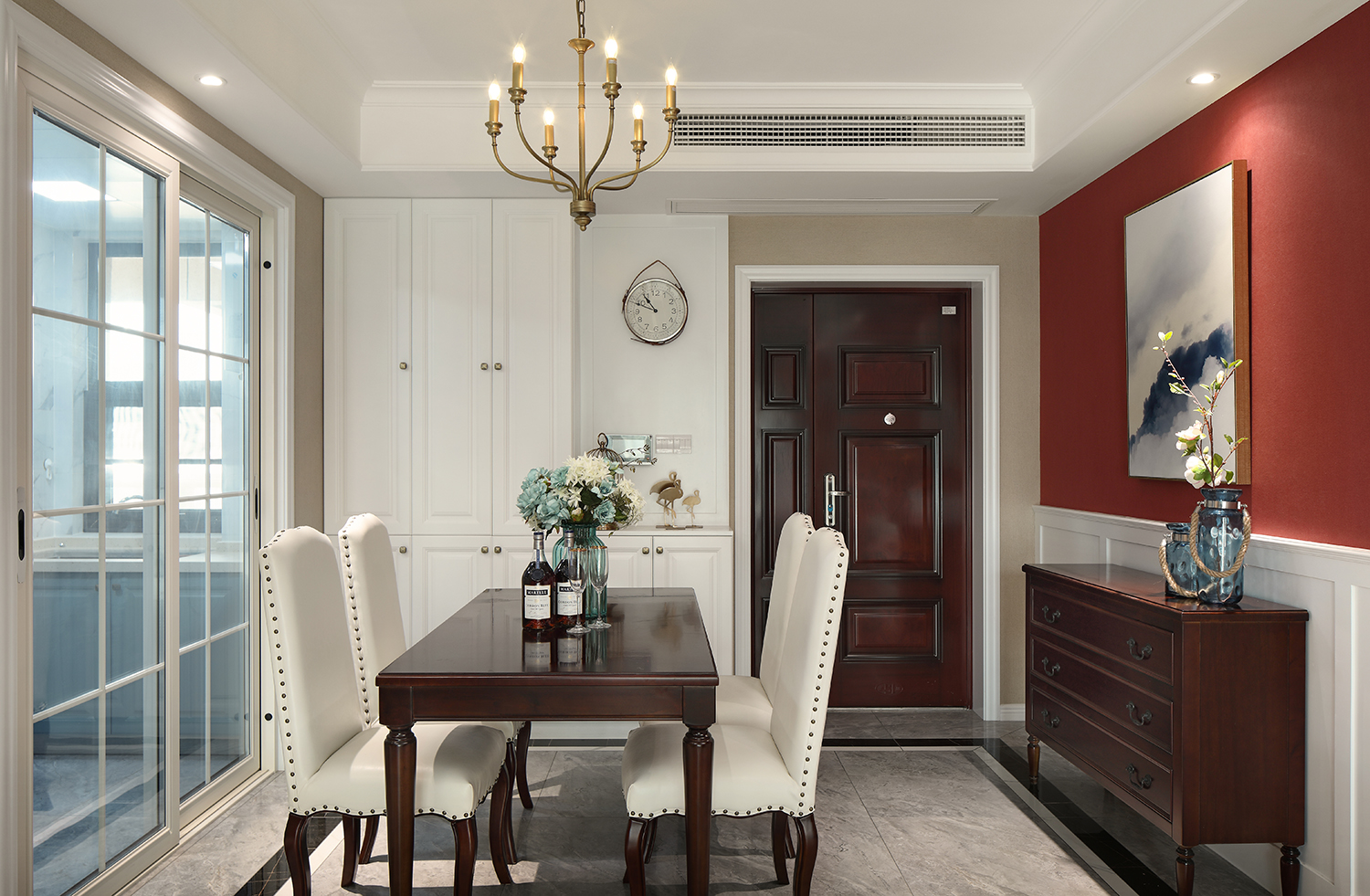 佛山裝修公司美式風格室內裝修效果圖-餐廳 佛山裝修公司美式風格室內裝修效果圖-餐廳