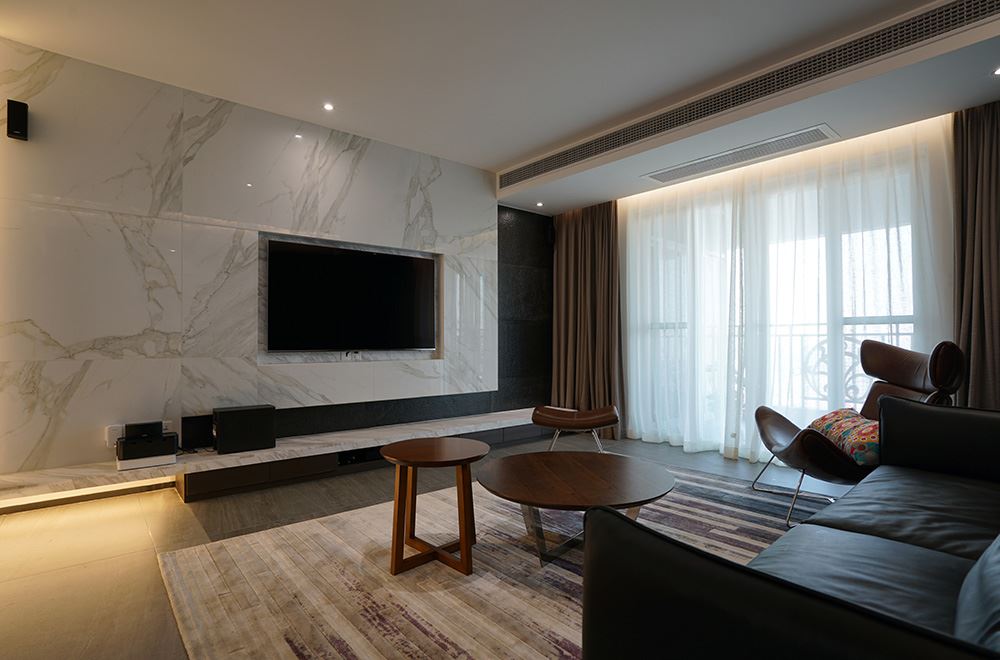 廣州市中海花城灣現(xiàn)代簡約風格三居室裝修案例