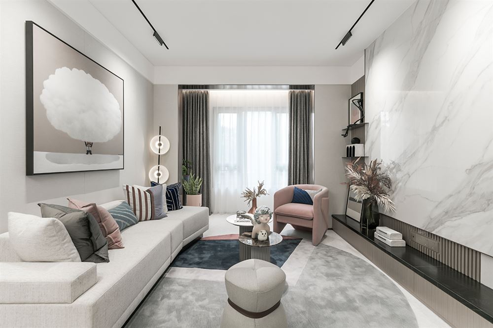 佛山市碧桂園&middot;鳳凰灣現代簡約風格三居室裝修案例