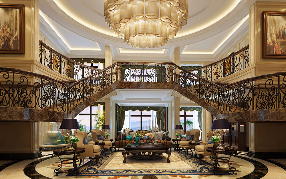 歐式風格別墅裝修設計效果圖-龍光天瀛別墅430平米-別墅客廳裝修設計 歐式風格別墅裝修設計效果圖-龍光天瀛別墅430平米-別墅客廳裝修設計