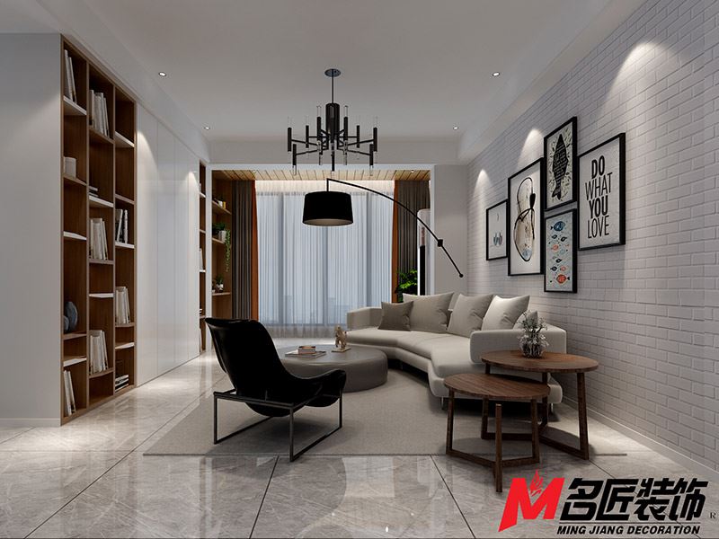 臺州市碧桂園&middot;翰林府北歐風格二居室裝修案例