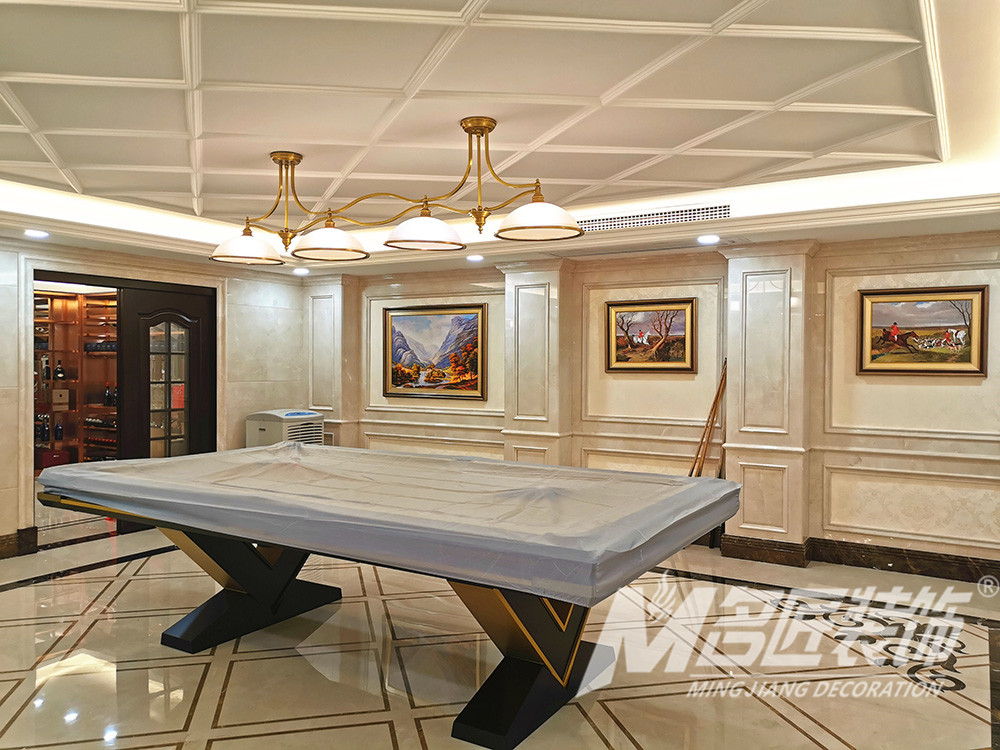 歐式別墅裝修設計-臺球室 歐式別墅裝修設計-臺球室