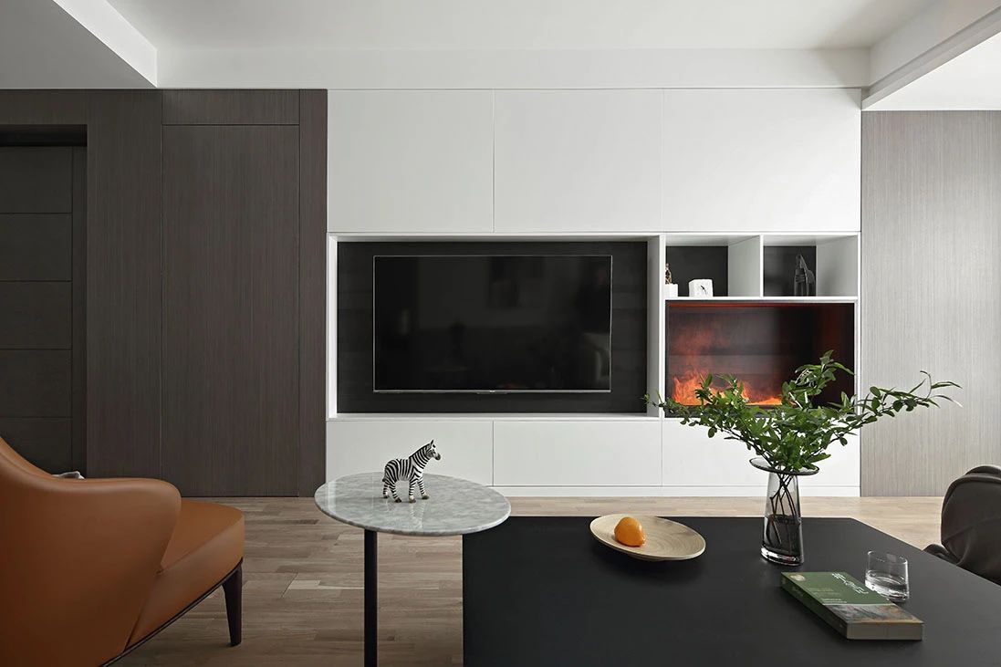 現代簡約風格室內設計家裝案例-客廳電視背景墻 現代簡約風格室內設計家裝案例-客廳電視背景墻