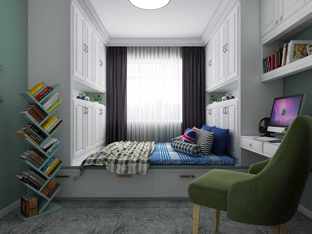 美式鄉村風格室內裝修效果圖-碧桂園翡翠灣四居140平米-兒童房 美式鄉村風格室內裝修效果圖-碧桂園翡翠灣四居140平米-兒童房