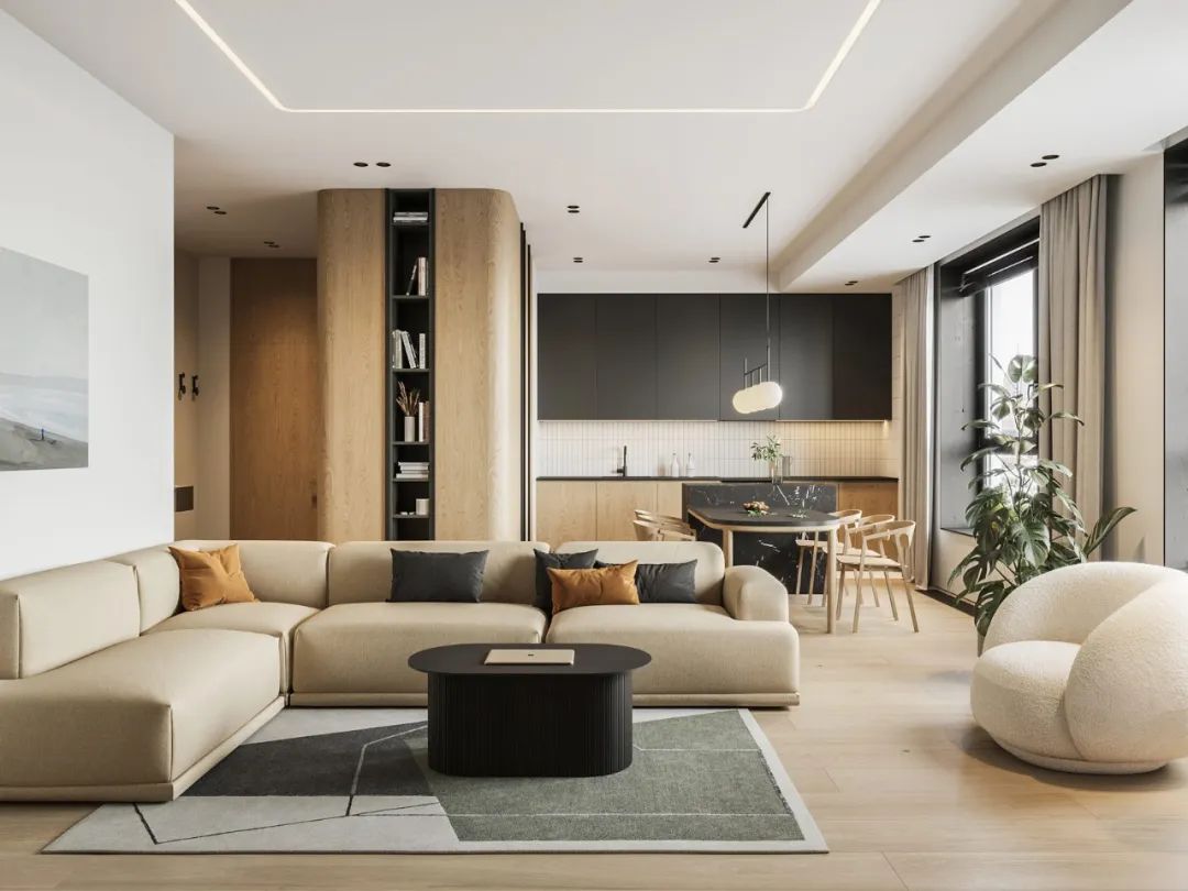 北歐簡約素雅風格家裝設計室內裝修效果圖-客廳 北歐簡約素雅風格家裝設計室內裝修效果圖-客廳