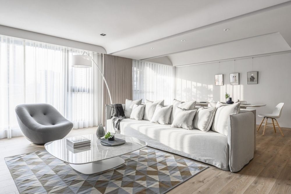 江門市駿景灣豪庭現代簡約風格三居室裝修案例