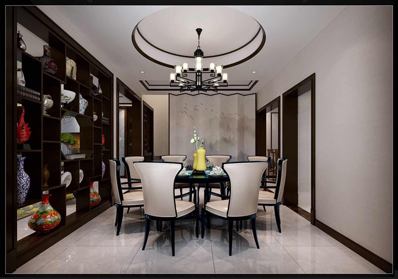合肥市海倫堡&middot;玖悅瀾灣新中式風格別墅裝修案例