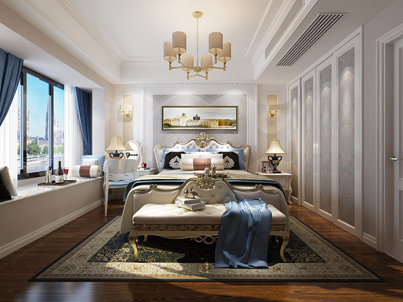 現代前衛風格室內裝修效果圖-美的明湖三居122平米-臥室 現代前衛風格室內裝修效果圖-美的明湖三居122平米-臥室