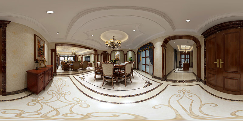 蘭喬圣菲五居大宅320平米現代簡約風格裝修案例-餐廳 蘭喬圣菲五居大宅320平米現代簡約風格裝修案例-餐廳