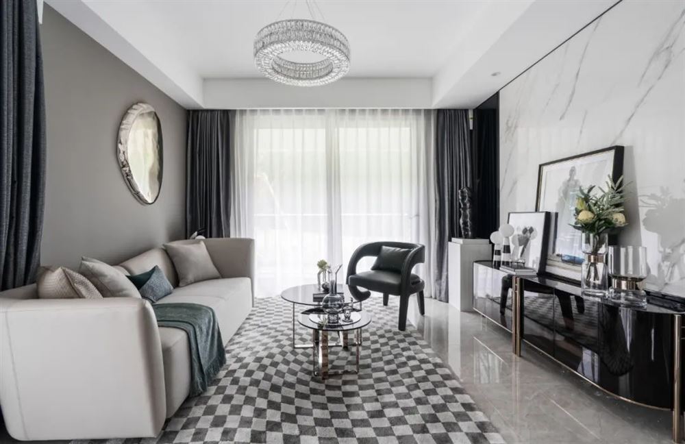 江門市萊茵華庭現代簡約風格三居室裝修案例