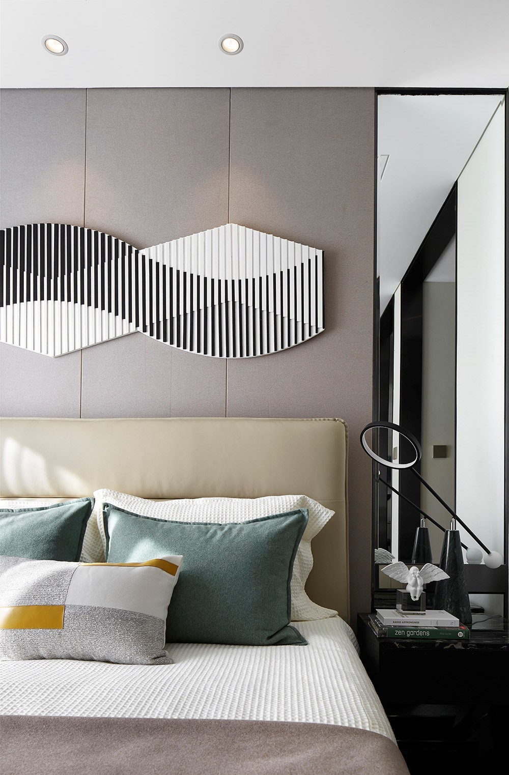 北歐輕奢風格室內家裝案例效果圖-臥室 北歐輕奢風格室內家裝案例效果圖-臥室