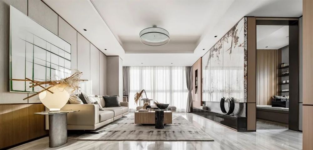佛山市恒大山湖郡現代簡約風格三居室裝修案例