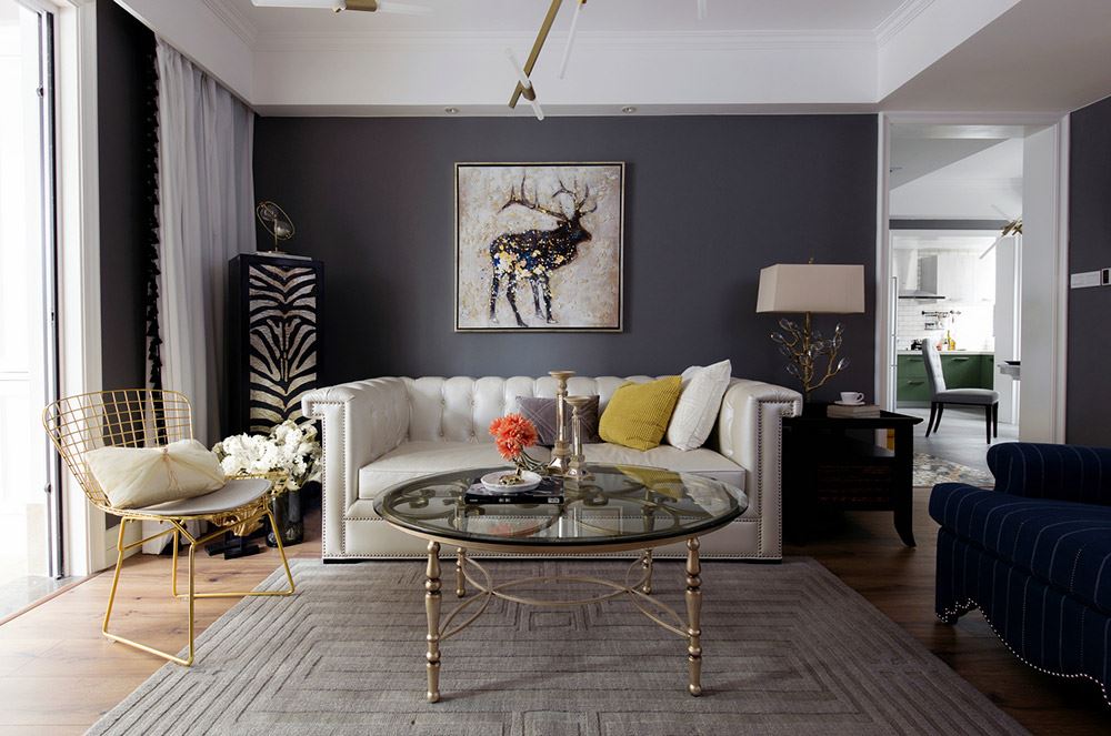 昭通市華元商業城歐式風格三居室裝修案例