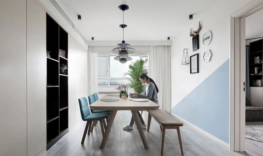 廣州市星河灣半島北歐風格三居室裝修案例