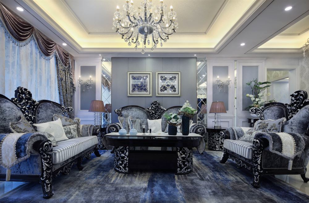 汕頭市瓏璟花園輕奢風格三居室裝修案例