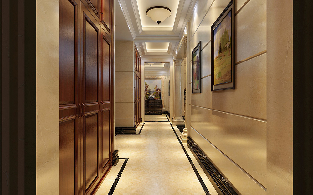 歐式風格別墅裝修設計效果圖-龍光天瀛別墅430平米-別墅走廊裝修設計 歐式風格別墅裝修設計效果圖-龍光天瀛別墅430平米-別墅走廊裝修設計