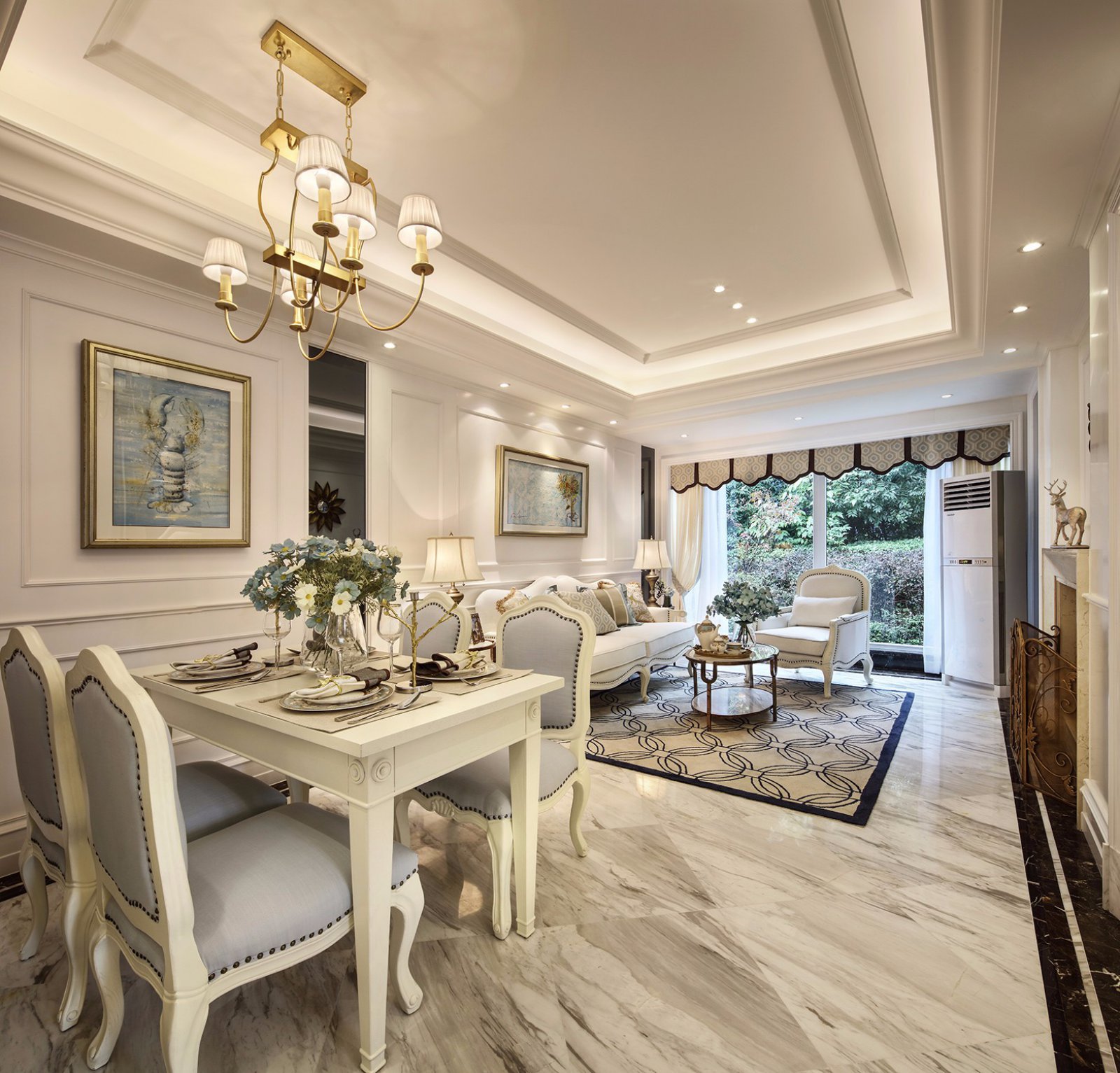 歐式風格家裝設計室內裝修效果圖-餐廳 歐式風格家裝設計室內裝修效果圖-餐廳