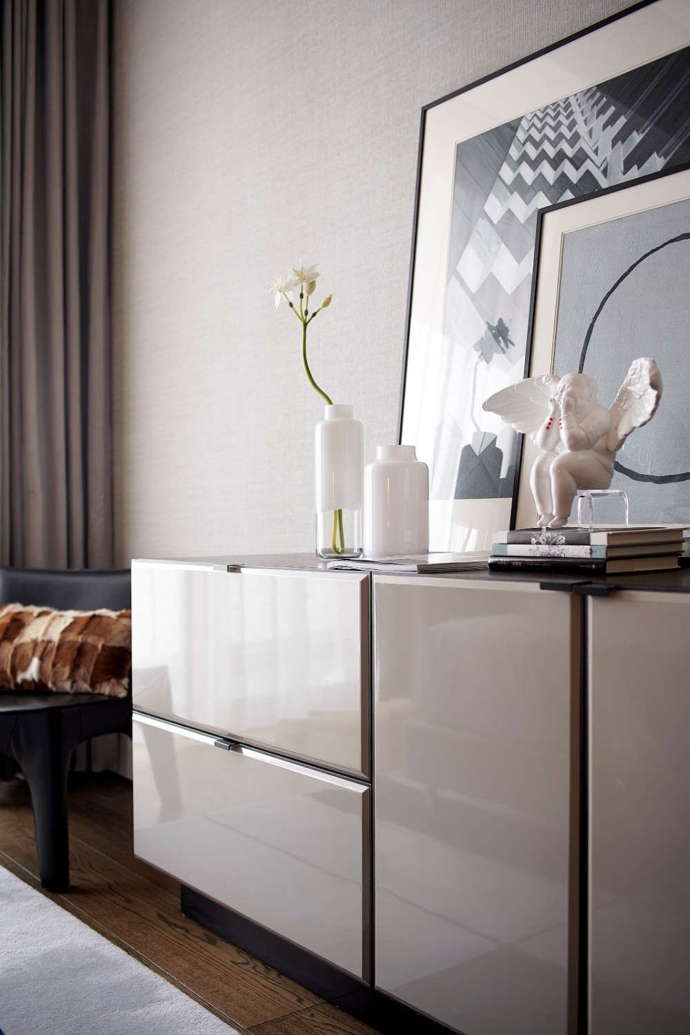 古典輕奢混搭風格室內設計家裝案例-床頭柜 古典輕奢混搭風格室內設計家裝案例-床頭柜