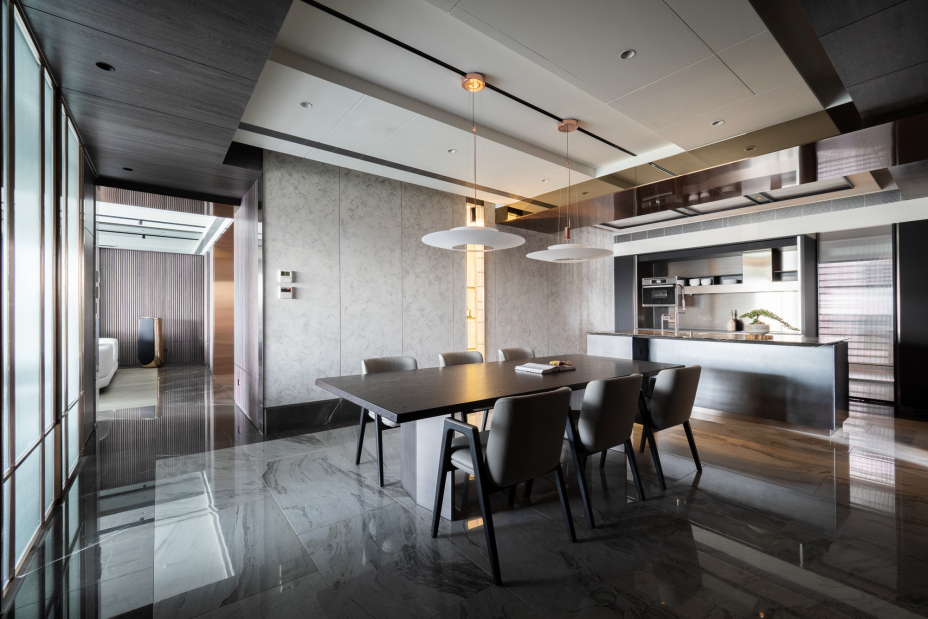 現代簡約風格室內家裝案例效果圖-餐廳 現代簡約風格室內家裝案例效果圖-餐廳