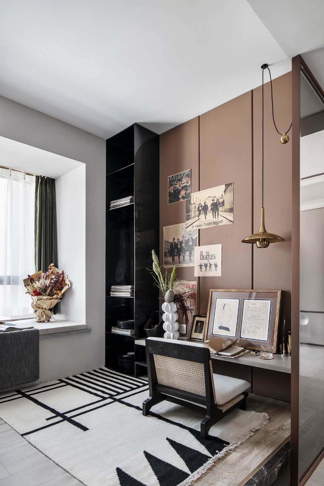 現代輕奢風格室內設計家裝案例-書房 現代輕奢風格室內設計家裝案例-書房