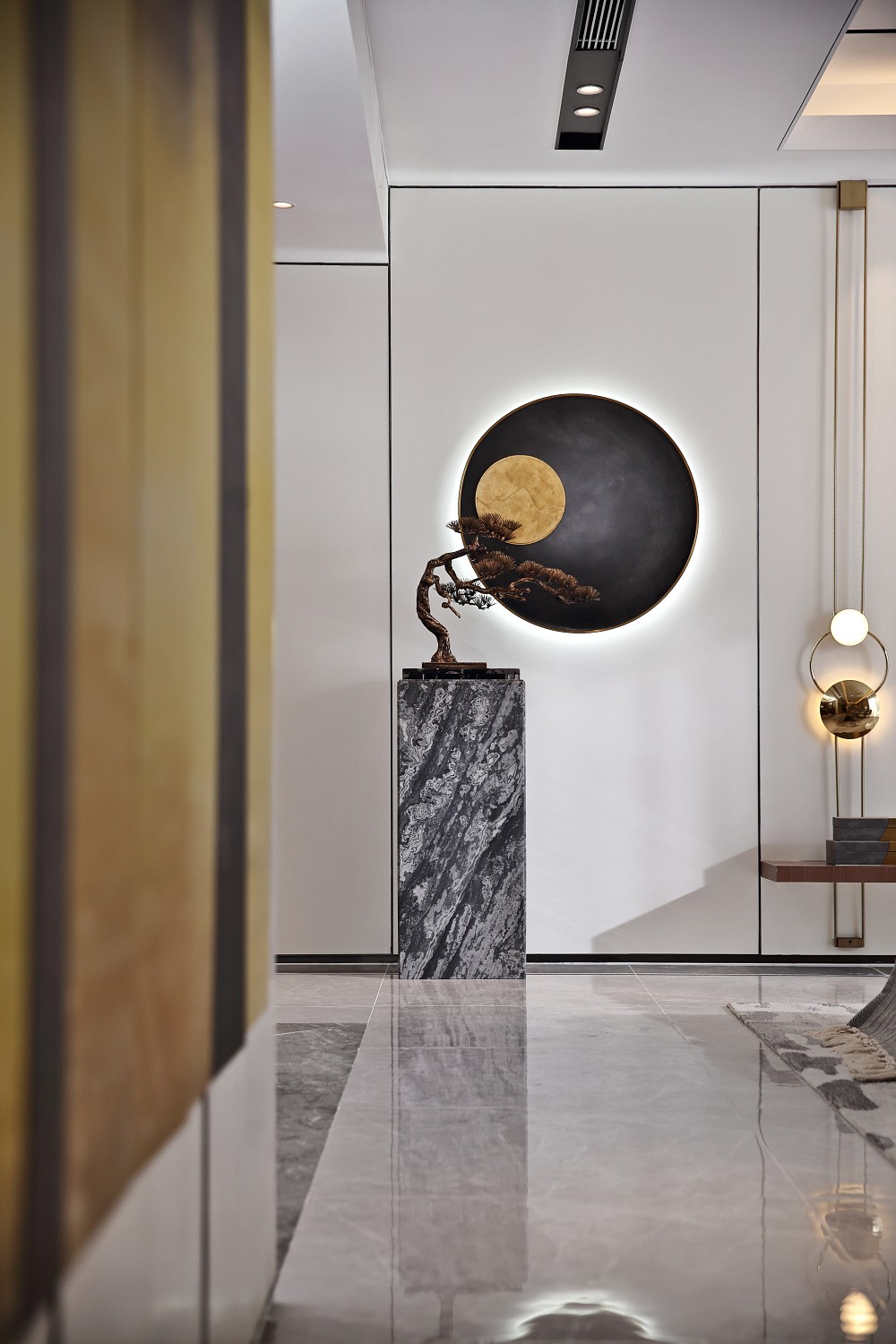 新中式風格室內家裝案例效果圖-玄關 新中式風格室內家裝案例效果圖-玄關