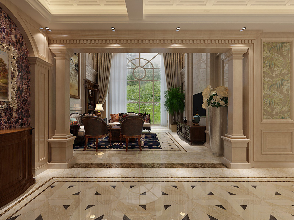 歐式風(fēng)格別墅裝修設(shè)計(jì)效果圖-美的御海東郡別墅460平米-別墅走廊裝修設(shè)計(jì) 歐式風(fēng)格別墅裝修設(shè)計(jì)效果圖-美的御海東郡別墅460平米-別墅走廊裝修設(shè)計(jì)