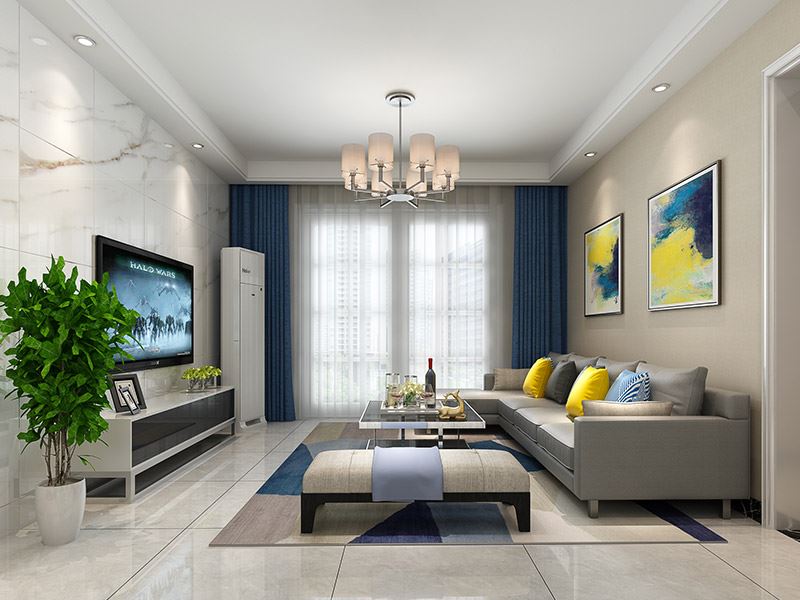 佛山市海倫堡&middot;美的&middot;玖悅府現代簡約風格二居室裝修案例