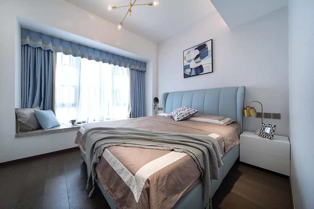 裝修公司現代輕奢風格室內裝修效果圖-臥室 裝修公司現代輕奢風格室內裝修效果圖-臥室