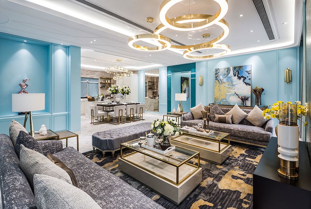 南寧市恒大蘋果園歐式風格三居室裝修案例