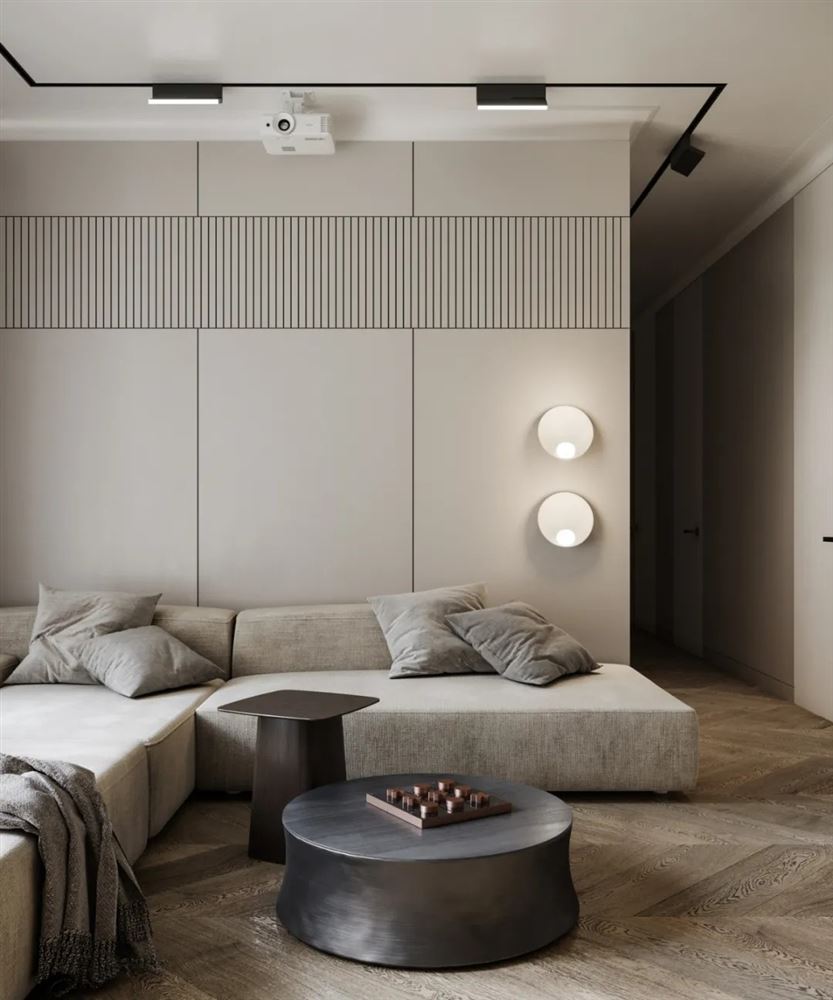 廣州市凱德山海連城現代簡約風格三居室裝修案例