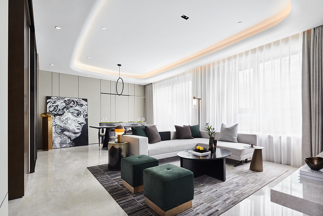 現代簡約風格別墅室內設計家裝案例-客廳 現代簡約風格別墅室內設計家裝案例-客廳