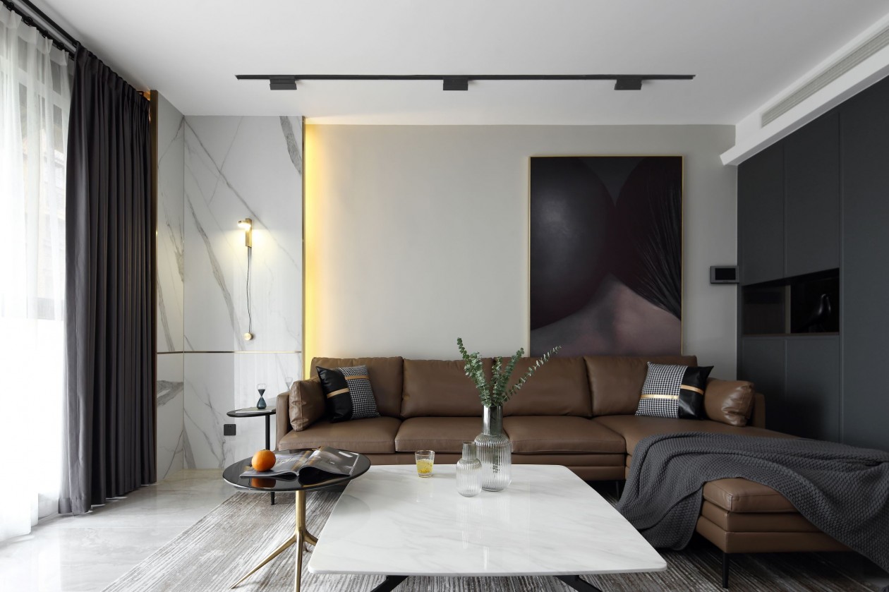 裝修案例現代簡約風格室內裝修效果圖-客廳 裝修案例現代簡約風格室內裝修效果圖-客廳