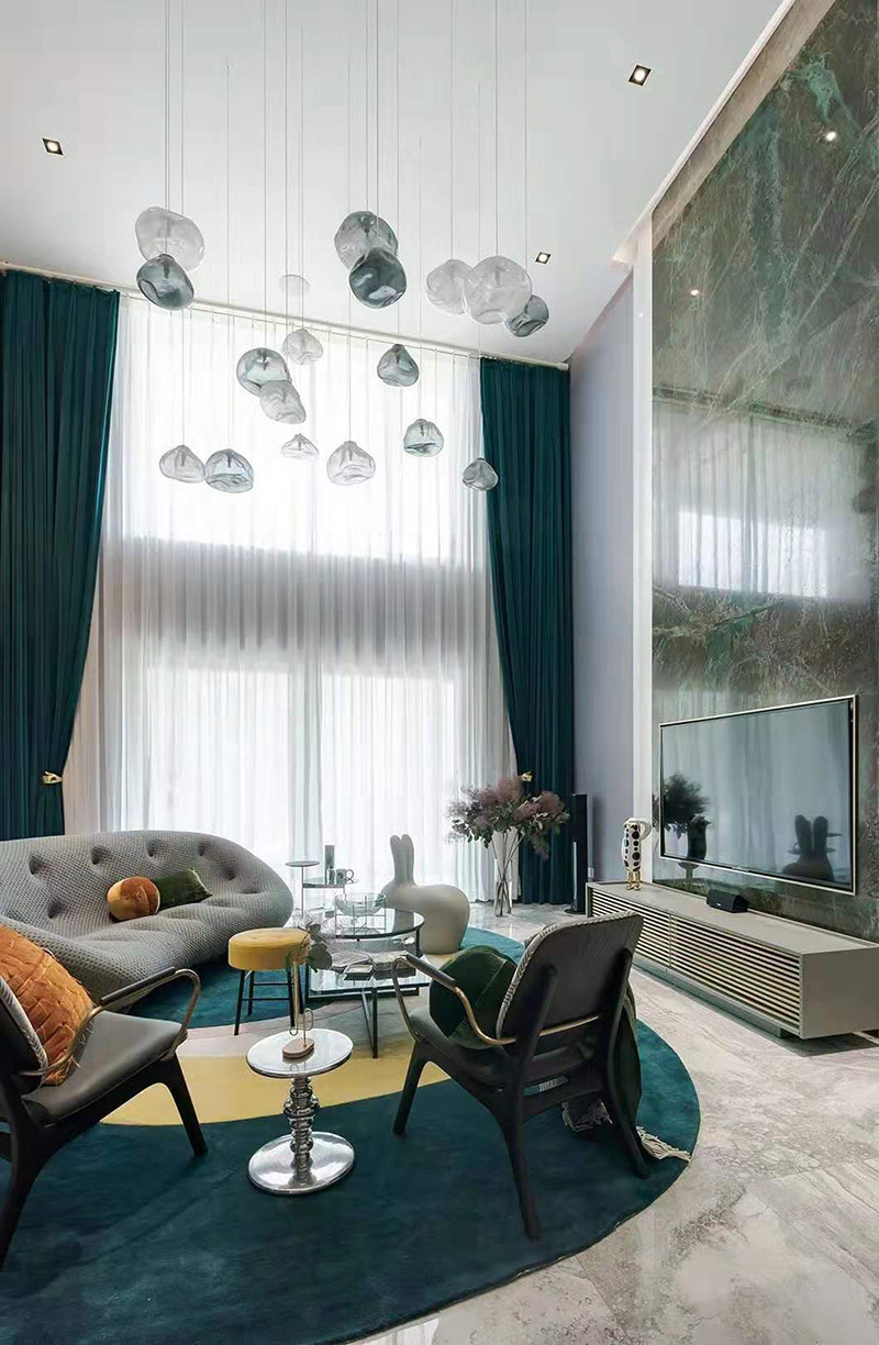 現代前衛風格室內裝修效果圖-一里洋房復式樓200平米-客廳沙發 現代前衛風格室內裝修效果圖-一里洋房復式樓200平米-客廳沙發