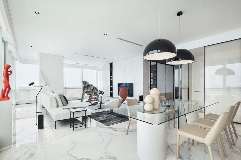 現(xiàn)代簡約風(fēng)格室內(nèi)設(shè)計(jì)家裝案例-客餐廳 現(xiàn)代簡約風(fēng)格室內(nèi)設(shè)計(jì)家裝案例-客餐廳