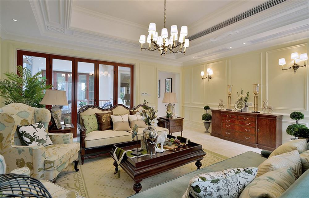 汕頭市御賓府美式風格三居室裝修案例