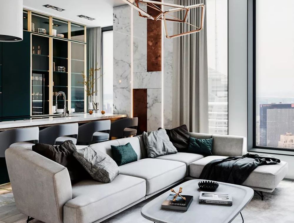 佛山市碧桂園&middot;嶺南盛世現(xiàn)代簡(jiǎn)約風(fēng)格二居室裝修案例