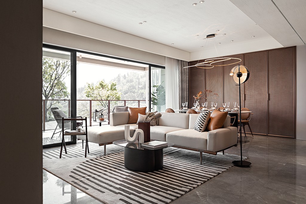 現代輕奢風格家裝設計室內裝修效果圖-客廳 現代輕奢風格家裝設計室內裝修效果圖-客廳