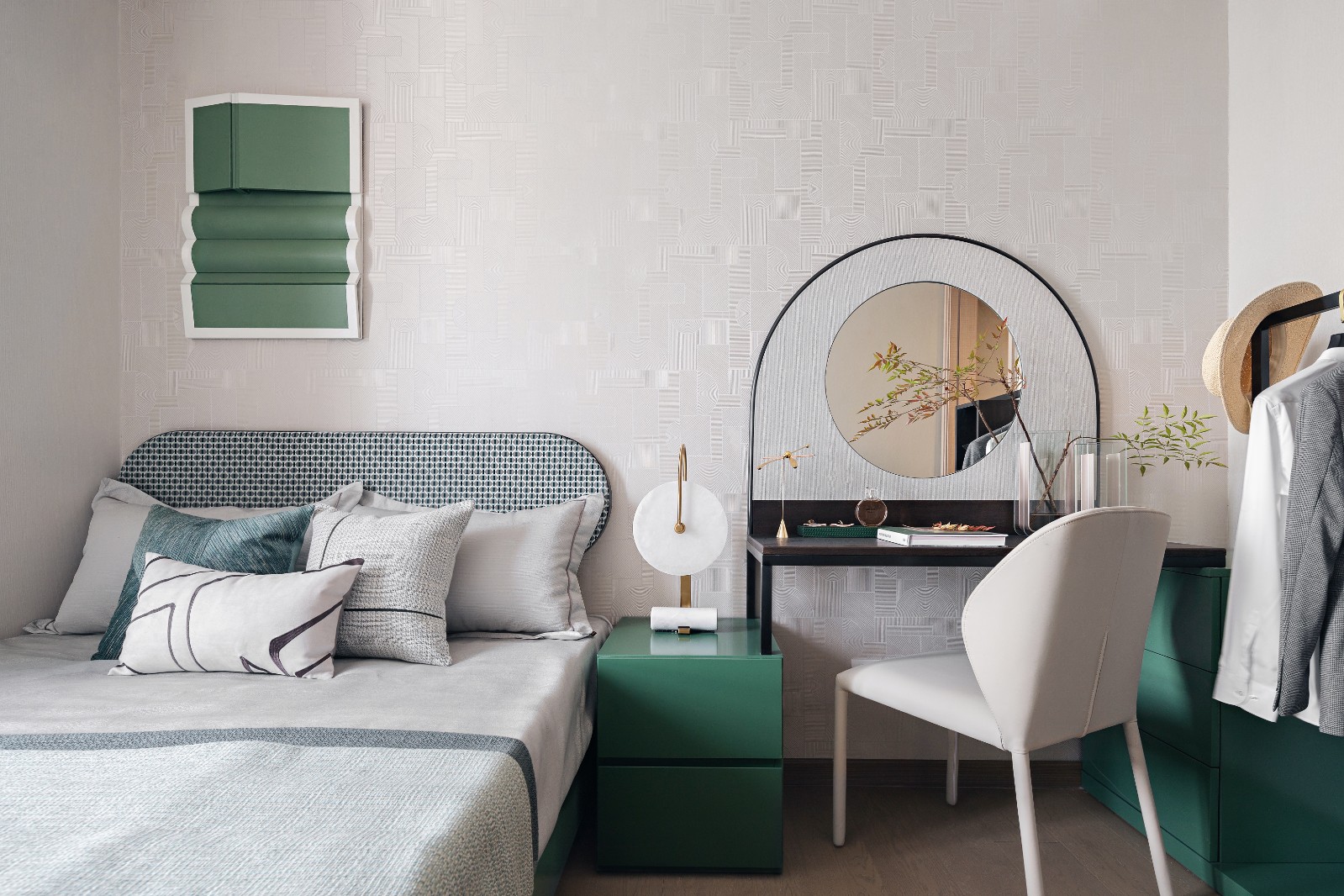 現代輕奢風格室內設計家裝案例-主臥 現代輕奢風格室內設計家裝案例-主臥