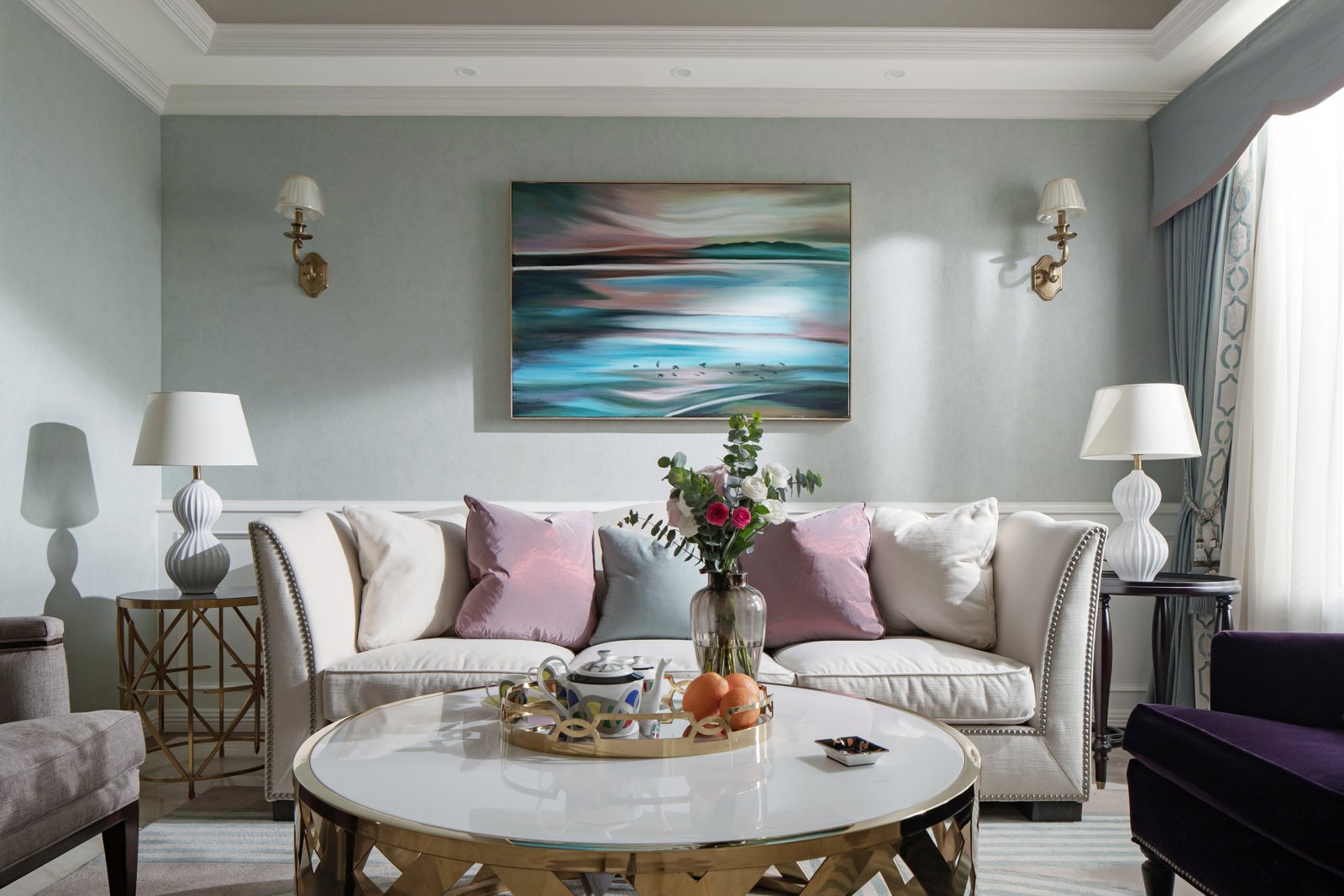 裝修案例輕奢風格室內裝修效果圖-客廳 裝修案例輕奢風格室內裝修效果圖-客廳