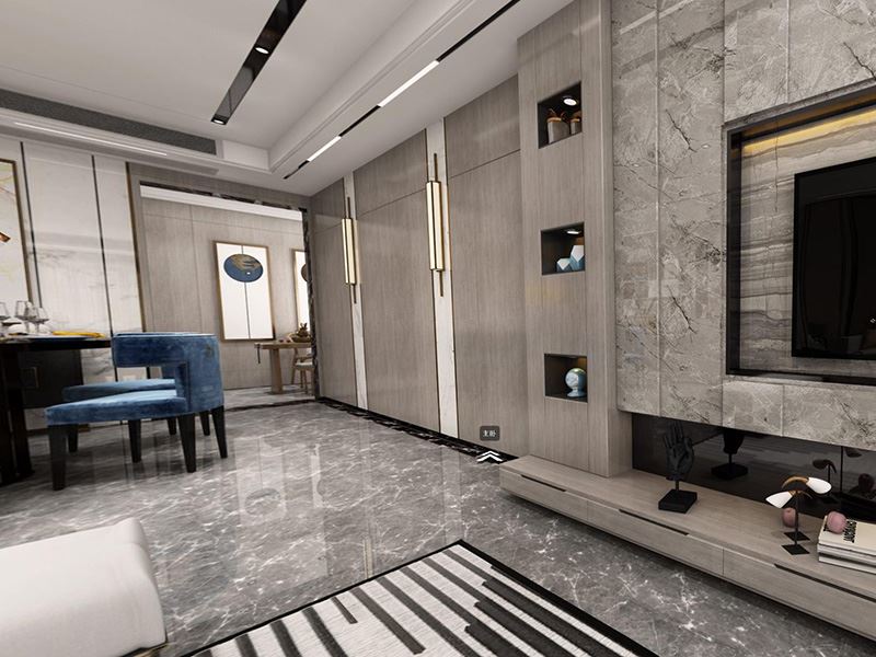 茂名市德威雅苑輕奢風格四居室裝修案例