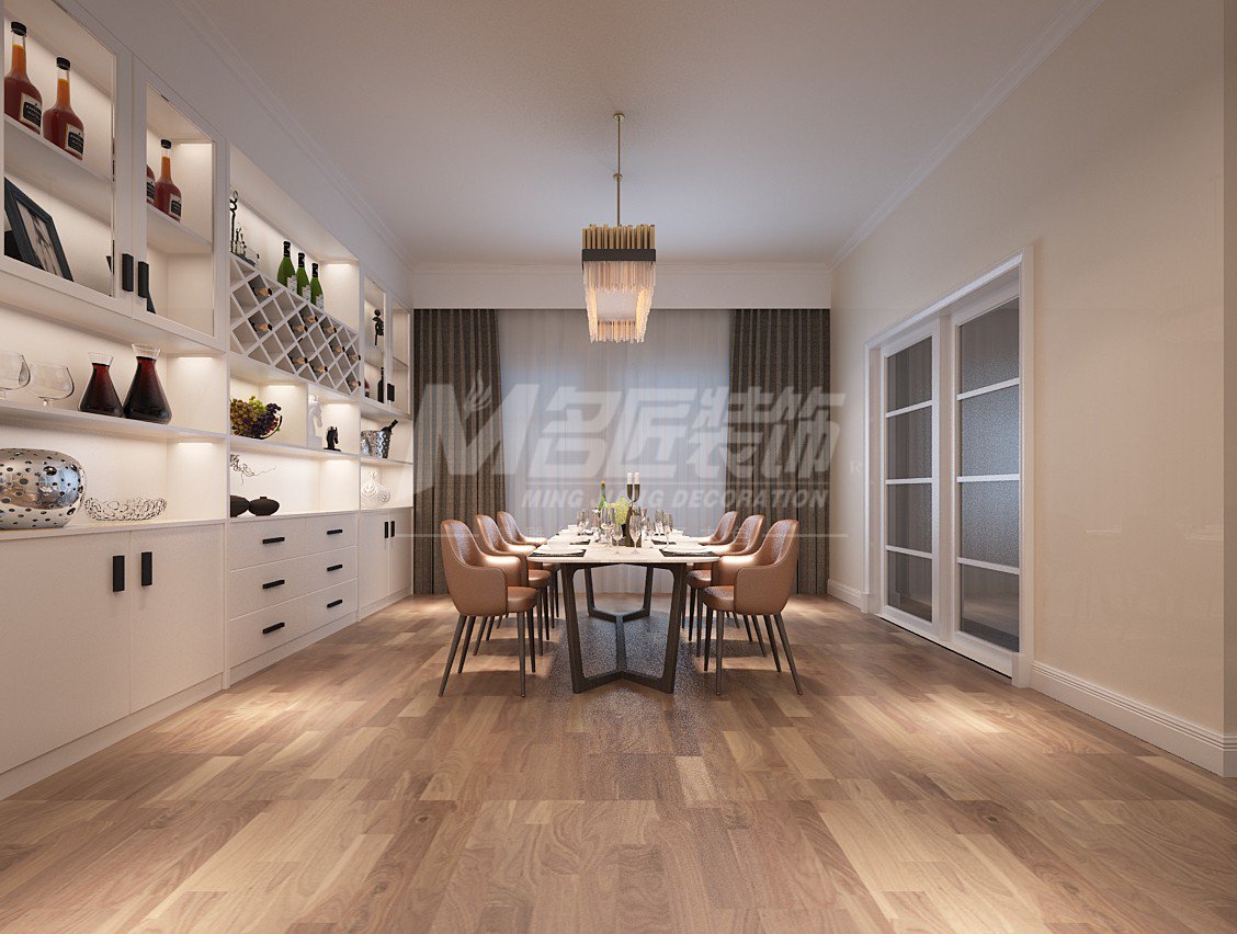 現(xiàn)代前衛(wèi)風(fēng)格室內(nèi)裝修效果圖-時代南灣三居134平米-餐廳 現(xiàn)代前衛(wèi)風(fēng)格室內(nèi)裝修效果圖-時代南灣三居134平米-餐廳