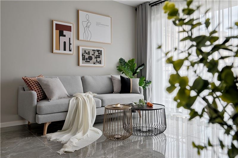 江門市綠茵高爾夫北歐風格三居室裝修案例