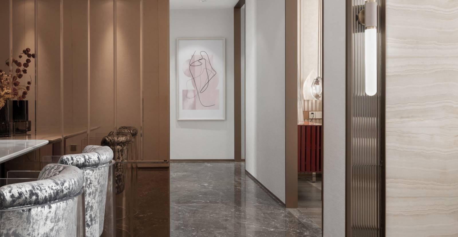 現(xiàn)代輕奢風(fēng)格室內(nèi)設(shè)計家裝案例-走廊 現(xiàn)代輕奢風(fēng)格室內(nèi)設(shè)計家裝案例-走廊