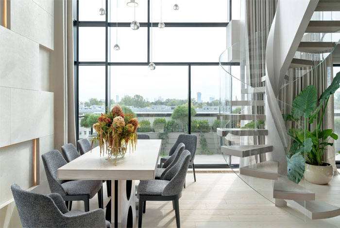 佛山裝修公司北歐風格復式裝修效果圖-餐廳 佛山裝修公司北歐風格復式裝修效果圖-餐廳