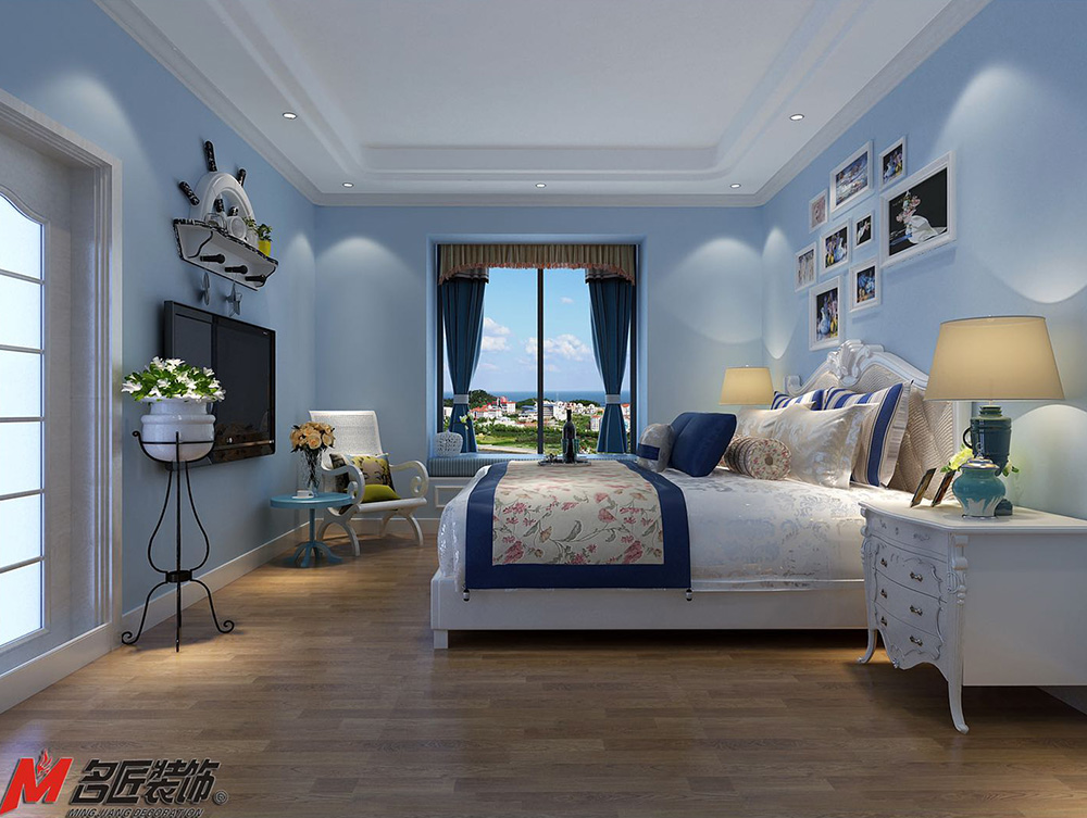 碧桂園嶺南盛世三居135平米地中海風(fēng)格裝修案例-主臥 碧桂園嶺南盛世三居135平米地中海風(fēng)格裝修案例-主臥