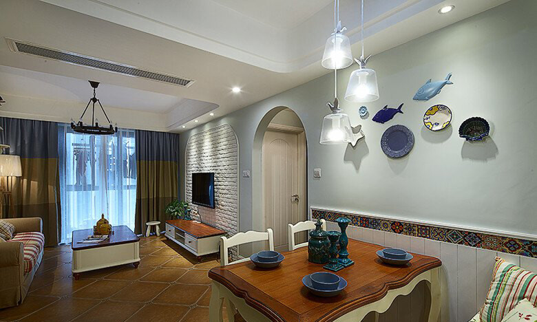 田園風格室內裝修效果圖-御雅園三居125平米-餐廳 田園風格室內裝修效果圖-御雅園三居125平米-餐廳